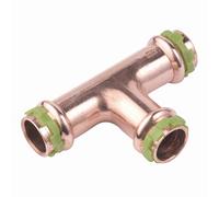 Raccord cuivre en T à sertir - Femelle - Ø 14 mm - Comap