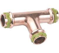 Raccord cuivre en T à sertir - Femelle - Ø 18 mm - Comap