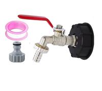 Raccord Cuve 1000L IBC 1/2 Robinet Cuve 1000 litres Adaptateur de Réservoir de Vidange IBC S60X6 pour Robinet de Jardin Raccord