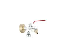 Raccord cuve - Laiton - S60X6 - Robinet chromé 15 mm - Nez de robinet 20x27 mm - Arrosage jardin