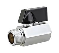 Raccord d ' arrêt compact en laiton avec corps fileté droit et poignée à levier pour contrôle de ligne utilitaire air-eau-huile, arrêt manuel, contrôle en ligne, raccord utilitaire de branchement, de