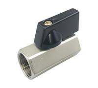 Raccord d ' arrêt fileté, pièce de commande en ligne en laiton avec joint en PTFE et levier pour utilisation de ligne utilitaire compacte, arrêt manuel, commande en ligne, raccord utilitaire de de