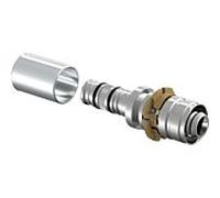 Raccord d'adaptateur de système de presse Uponor 1015167 16 mm x 16 Rapex Laiton étamé
