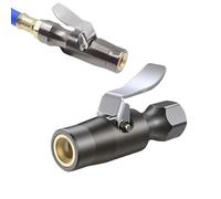 Raccord d'Air à Verrouillage | Accessoires Ergonomiques et Robustes pour Manomètre et Compresseur,Embout De Gonfleur À Verrouillage Pour Pneus - Pour Camions Camping-Cars