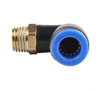 Raccord d'air en T en forme de L, coude pneumatique à raccord rapide PL416, conçu pour les applications à haute pression (PL10-02)