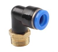 Raccord d'air en T en forme de L, coude pneumatique à raccord rapide PL416, conçu pour les applications à haute pression (PL10-03)
