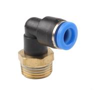 Raccord d'air en T en forme de L, coude pneumatique à raccord rapide PL416, conçu pour les applications à haute pression (PL8-03)