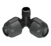 Pièce angulaire GARDENA système Sprinkler 02783-20 26,44 mm (3/4\ ) (filet ext.)