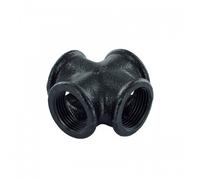 Raccord d'angle pour concept MyTube - en T - 4 sorties - noir CUIVRERIE CENTRALE