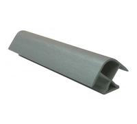 Raccord d'angle pour plinthes en PVC - angle 90° - 150 mm - alu SYNERCIA