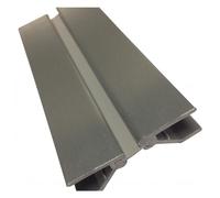 Raccord d'angle pour plinthes en PVC - angle variable - 100 mm - alu SYNERCIA