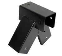 Raccord de balançoire 100° - 90/90 mm - En tôle d'acier revêtue par pulvérisation - Pour balançoire de jardin - Forme triangulaire stable en A - Avec ouvertures de montage - Diamètre : 10 mm