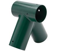 Raccord de balançoire à 90 ° - Diamètre : 100 mm - En tôle d'acier revêtue par pulvérisation - Pour balançoire de jardin - Forme triangulaire stable en A - Avec ouvertures de montage - Diamètre : 10
