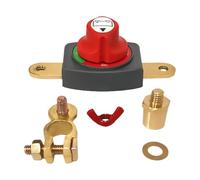 Raccord de batterie positif en laiton - Interrupteur d'alimentation étanche - Connecteur de serrage sécurisé pour voitures, motos, bateaux, caravanes