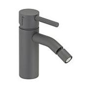 Raccord de bidet Herzbach Deep Grey 23.233600.1.06 sans garniture de vidange , gris mat