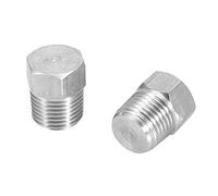 Raccord de Bouchon de Tuyau à Douille à Filetage Hexagonal Bouchon fileté à Tête Hexagonale Extérieure Mâle Raccord de Bouchon de Vidange D'huile Raccord à Filetage Mâle Tuyau