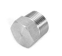 Raccord de Bouchon de Tuyau à Douille à Filetage Hexagonal, Filetage Mâle, Tuyau en Acier Inoxydable, Bouchon fraisé, Bouchon de Vidange d'huile Extérieur Mâle, Raccords de