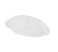 Raccord de bouton d'ameublement poignee coquille tiroir poignée de traction en coquille 10 pièces pour armoire pour tiroir(blanche) poignees meuble demi lune blanche Pomos