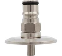 Raccord de brasseur domestique à gaz/liquide avec verrouillage à bille - Raccord Tri Clamp SS304 sanitaire de 1,5" for accessoires de brassage de fûts Corny.(Liquid)