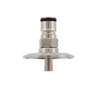 Raccord de brasseur sanitaire SS304 à bride Tri Clamp 1,5" vers vis à bille - for fûts de brassage amateur et fermenteurs coniques(Gas)