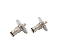 Raccord de brasseur sanitaire SS304 à bride Tri Clamp 1,5" vers vis à bille - for fûts de brassage amateur et fermenteurs coniques(Gas and Liquid)