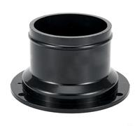 Raccord de bride de tuyau droit en ABS, pour conduit de ventilation et tuyau d'échappement, pour connexion entre les extrémités des tuyaux (50 mm)