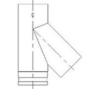 Raccord de cheminée Bertrams Ewr 21SA45-600 45 degrés, 600 x 2000 mm