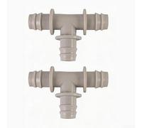 Raccord de climatisation 15 mm en forme de Y pour climatiseurs blancs | Conception à 3 voies, guide d'itinéraire flexible, résout les problèmes d'installation, plastique blanc, inoxydable