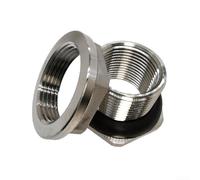 Raccord de cloison en acier inoxydable 304 sans soudure pour réservoir de brassage de bière maison, joint d'étanchéité anti-fuite, pièces de connecteur de refroidisseur de fût de fermentation (1/2)
