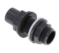 Raccord de cloison en PVC Douille 20x25mm
