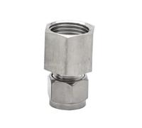 Raccord de compression à double bague BSP femelle - Acier inoxydable 304 for connexions fiables (1 pièce)(8mmx1/2inch)