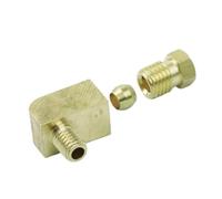 Raccord de Compression coudé à 90 degrés en laiton, M4 M5 M6 M8 1/8 "1/4" BSP mâle x 4 6 8 mm OD, raccord de tuyau de connexion, système de lubrification à l'huile, 1 pièce(M6x1.0mm - 4mm)