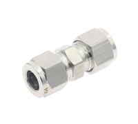 Raccord de compression droit à double virole, diamètre extérieur de tuyau variable de 3 à 12 mm, connecteur de tuyau en acier inoxydable SS 304(4mm-6.35mm)