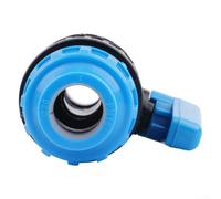 Raccord de compression en polypropylène pour tuyaux en polyéthylène avec joint en caoutchouc double couche et manchon de guidage en PVC pour l'intégrité de la conduite d'eau (25 mm x 25 mm)