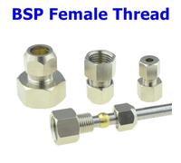 Raccord de compression for tube, virole en cuivre nickelé, filetage 1/8, 1/4, 3/8, 1/2, 4, 6, 8, 10, 12, 14, 16 mm(PCF,6MM OD TUBE_3I8 THREAD)