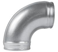 Raccord de conduit - Coude - Tuyau d'évacuation coudé pour sèche-linge - Tube en métal pour climatisation (12,7 cm, 90 degrés)