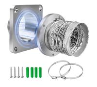 Raccord de conduit de sécheuse magnétique | Adaptateur pour Tuyau d'Évacuation | Manchon d'Étanchéité pour Conduit de Sèche-Linge - pour Extérieur, Intérieur, Garage, Buanderie, Salle de
