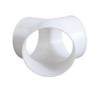 Raccord de conduit d'échappement en PVC - Raccord de tuyau de ventilation rapide - 3 voies - Répartiteurs de raccords rapides