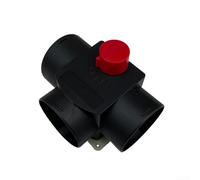 Raccord de conduit en T en plastique 75 mm avec clapet interne pour Eberspacher et pour distribution d'air chaud Webasto