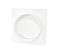 Raccord de conduit rond avec clapet anti-retour et bride de 100 mm - RX 02-505