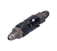 Raccord de conduite de frein à dégagement rapide AN3, adaptateur de tuyau de frein en alliage d'aluminium avec joint rotatif, conception de rinçage pour les sports automobiles, (SW-21033-Noir)