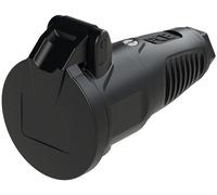 PC Electric 2522-ss Fiche électrique femelle avec terre Tout caoutchouc 250 V noir IP54