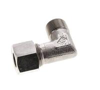 Raccord de coupe coude en acier inoxydable 12S et M18x1.5 (con) avec filetage mâle 630 bar ISO 8434-1