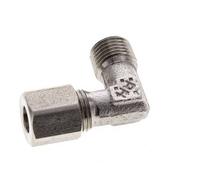 Raccord de coupe coude en acier inoxydable 6LL et M10x1 (con) avec filetage mâle 100 bar ISO 8434-1