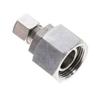 Raccord de coupe droit 10L & 22L en acier inoxydable avec pivot 160 bar Joint torique FKM Cône d'etancheite ISO 8434-1