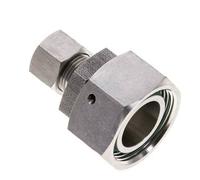 Raccord de coupe droit en acier inoxydable 12L & 28L avec pivot 160 bar Joint torique FKM Cône d'etancheite ISO 8434-1