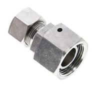 Raccord de coupe droit en acier inoxydable 15L & 22L avec pivot 160 bar Joint torique FKM Cône d'etancheite ISO 8434-1