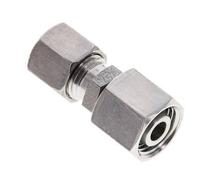 Raccord de coupe droit en acier inoxydable 8L & 10L avec pivot 315 bar Joint torique FKM Cône ISO 8434-1