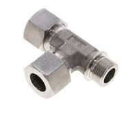 Raccord de coupe en T à angle droit 20S & G3/4'' en acier inoxydable avec filetage mâle 400 bar ISO 8434-1