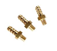 Raccord de coupleur de raccord de Tuyau cannelé en Laiton M4 M5 M6 M8 Filetage mâle métrique vers 3 mm 4 mm 5 mm 6 mm 8 mm 10 mm OD 5 pièces(M6x1 to 4mm)